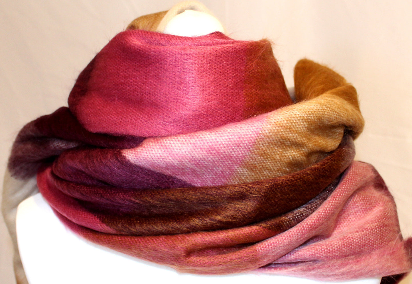 Handwoven alpaca wool Scarf, winter warm, fairly traded, blanket scarf, similar to acne scarf, chequered design, beautiful colour palettes