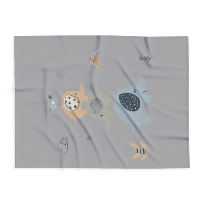 Arctic Fleece Blanket cute animal print