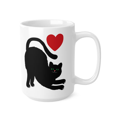 Black Cat Ceramic Coffee Cup - You're Purrfect Cat Lover Gift - 11oz/15oz Mug