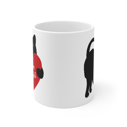 Black Cat Ceramic Coffee Cup - You're Purrfect Cat Lover Gift - 11oz/15oz Mug