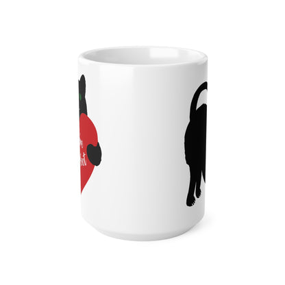 Black Cat Ceramic Coffee Cup - You're Purrfect Cat Lover Gift - 11oz/15oz Mug