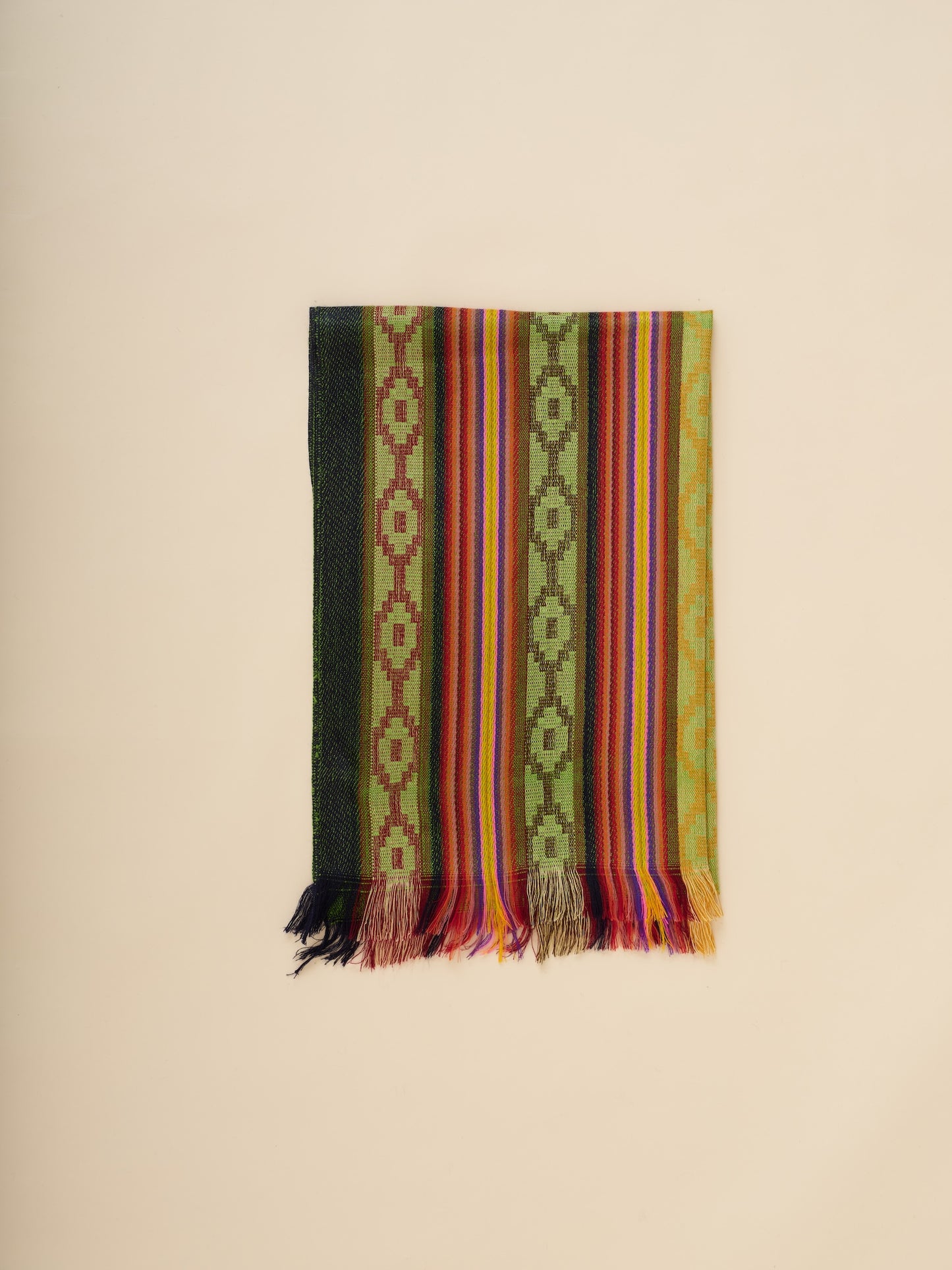 Incan patterned handwoven Ikat scarves