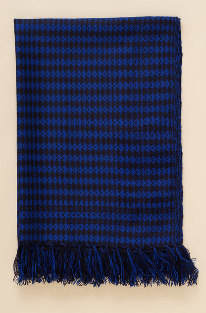 Chequered t'apatana throw, perfect for the great British weather